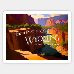 North Platte River, Wyoming Sticker